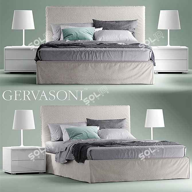 Ghost 80E Bed - Gervasoni's Hauntingly Beautiful Design 3D model image 1