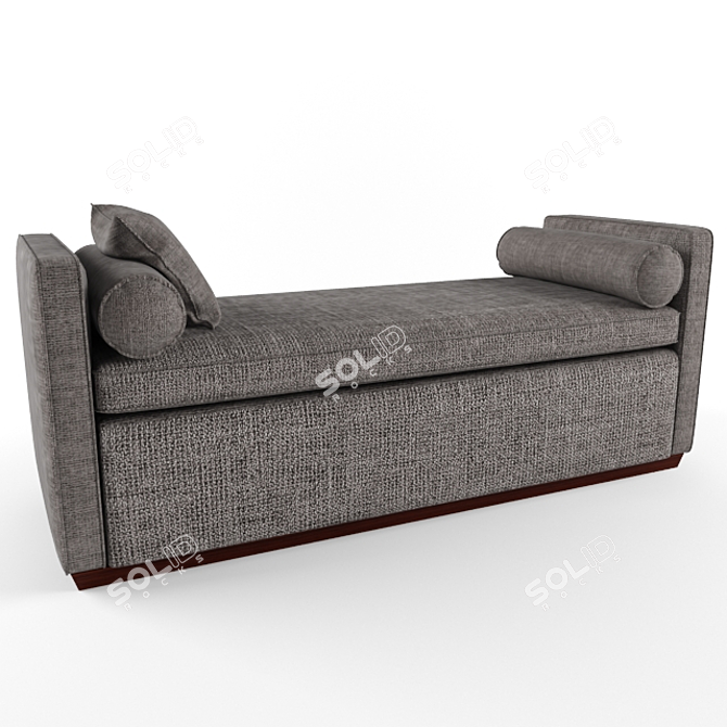 Escher Ottoman: Versatile, Stylish, Functional 3D model image 2