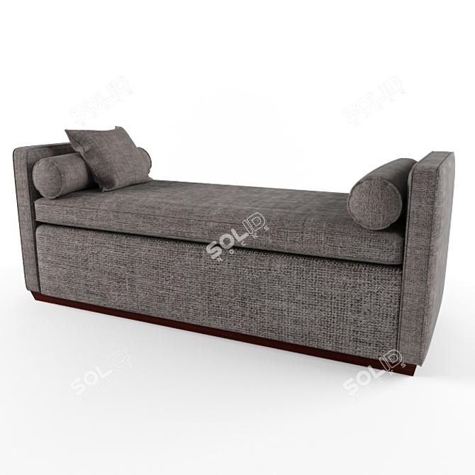 Escher Ottoman: Versatile, Stylish, Functional 3D model image 3