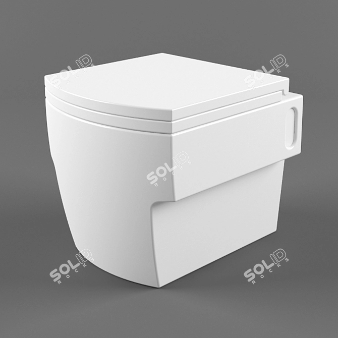 Hygienic Toilet Bidet 3D model image 1
