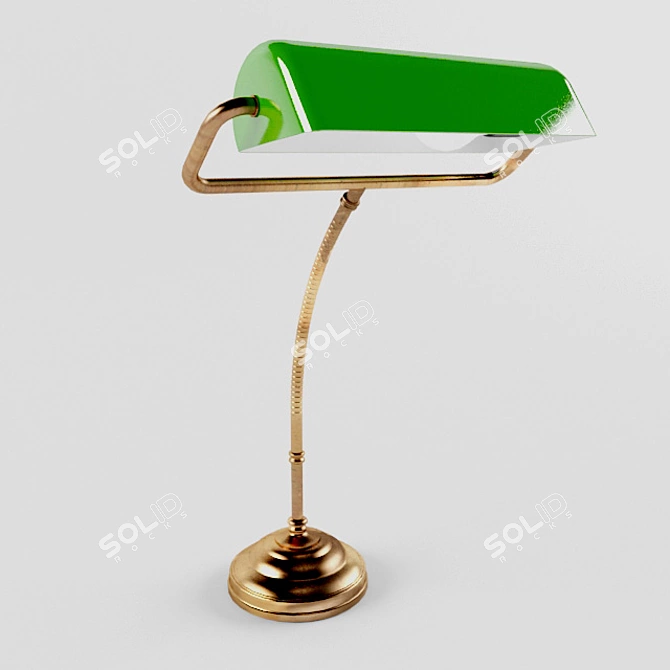 Retro Table Lamp 3D model image 1