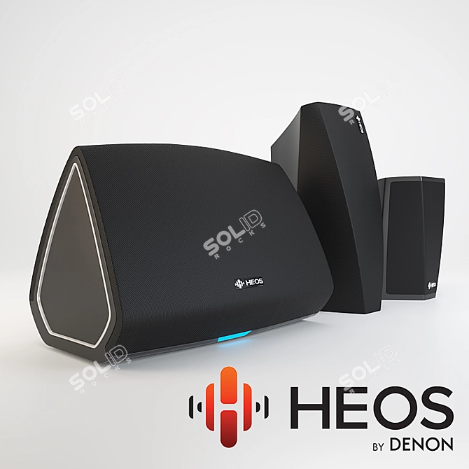 HEOS by DENON: Premium Wireless Speakers 3D model image 1