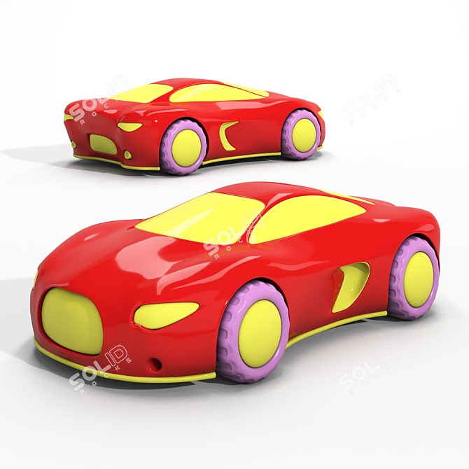 Free Toy Vehicles: Low Poly Model & 3Dmax File 3D model image 1