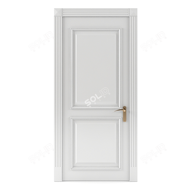 Title: Classic One-sided Doors 3D model image 1