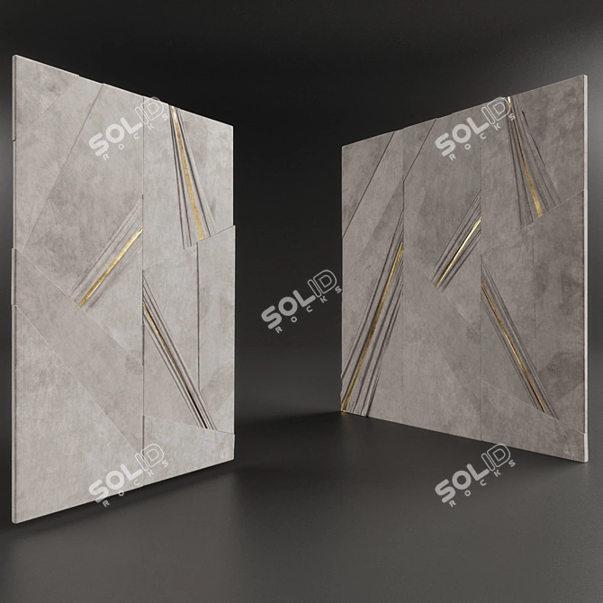 Title: Corona Wall Panels 3D model image 2