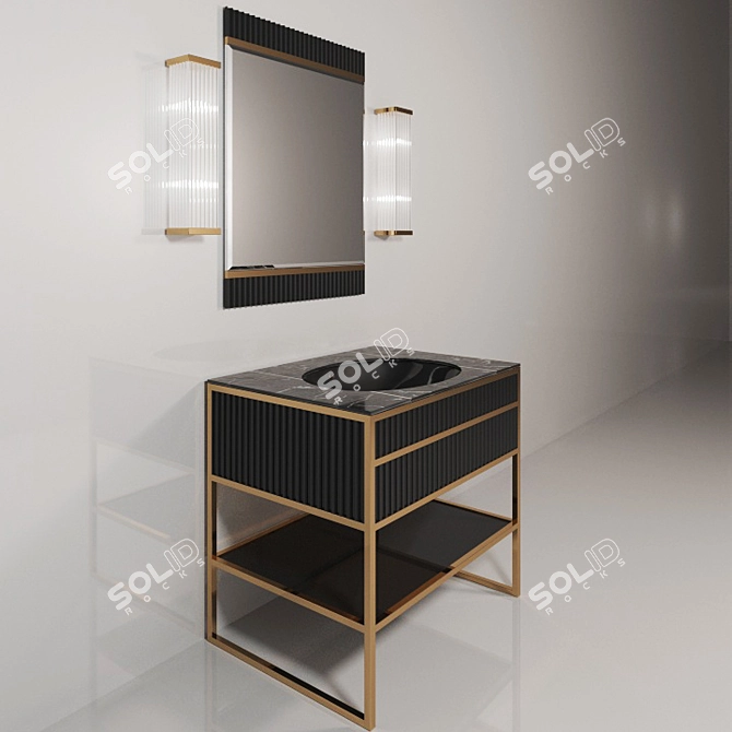 Oasis Academy: Illuminating Luxury Bath Suite 3D model image 2