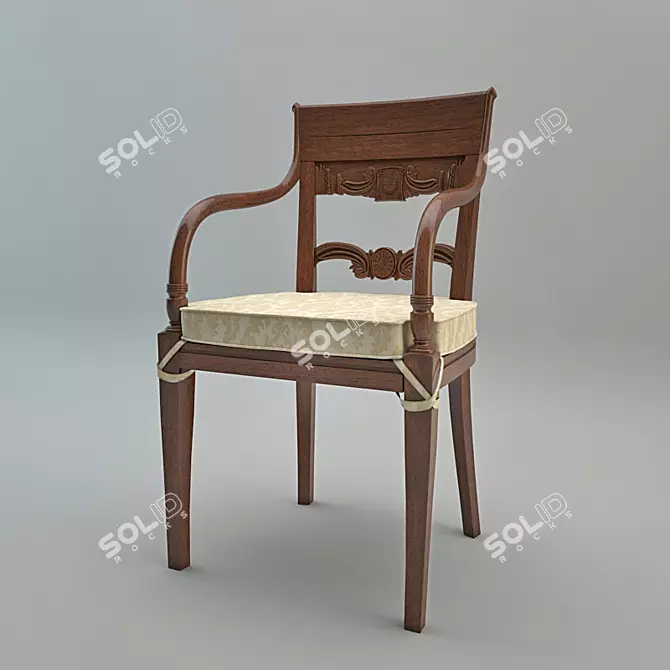 Luxury Italian Armchair: FRANCESCO PASI 3D model image 1