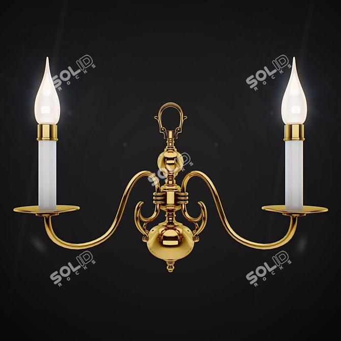 Elegant Dual-Light Riperlamp 248N 3D model image 1