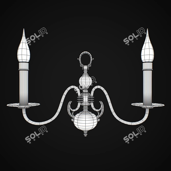 Elegant Dual-Light Riperlamp 248N 3D model image 2