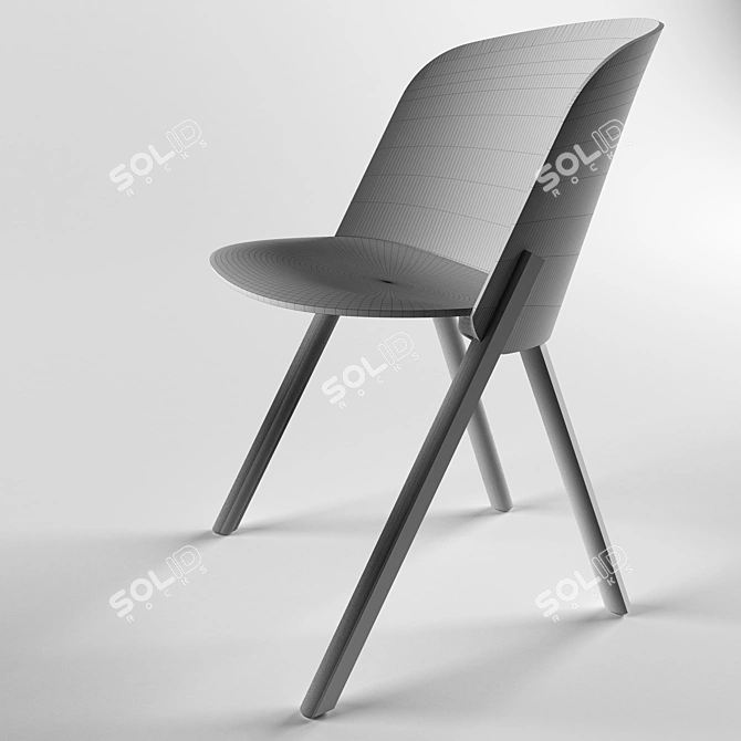 Minimalist THIS Chair: e15 Design 3D model image 3