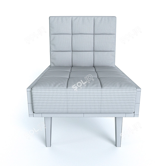 Brazilia Soft Armchair - Comfortable Seating Solution 3D model image 3