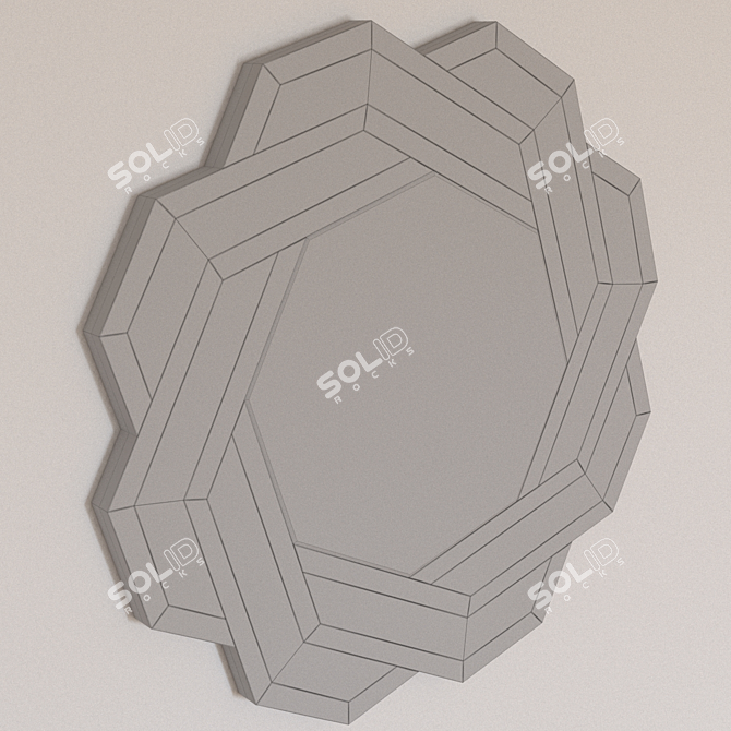 Elegant Amber Mirror: Eichholtz Mulini 3D model image 2