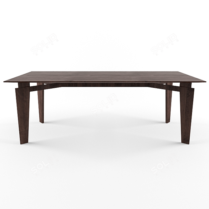 Elegante Modern Table 3D model image 2