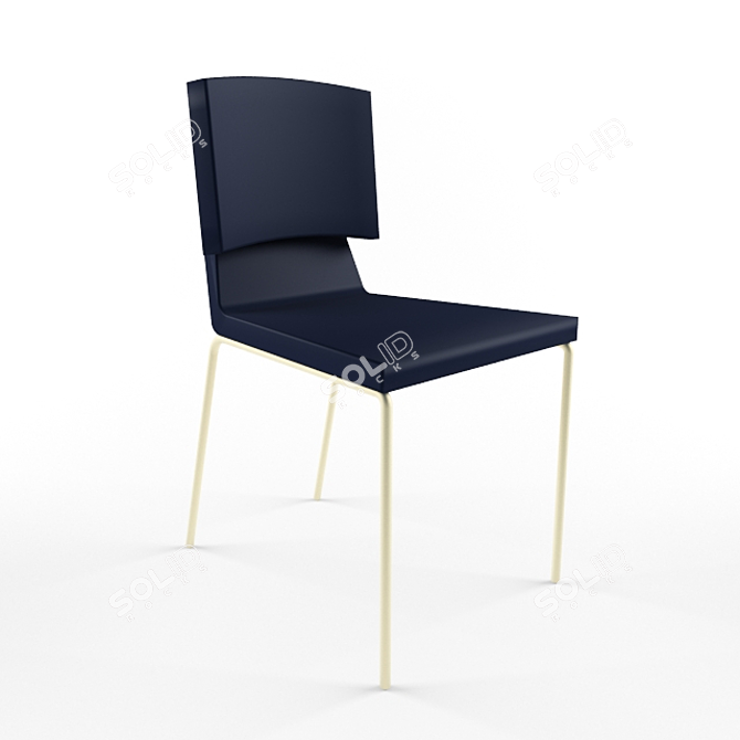 Sleek Modern Chair 3D model image 1