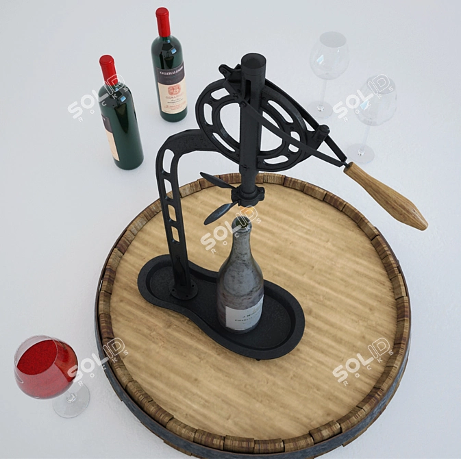 Elevated Vintners Wine Opener 3D model image 2