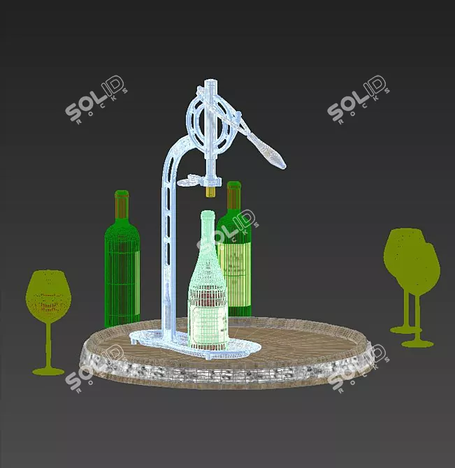 Elevated Vintners Wine Opener 3D model image 3