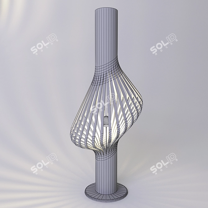 Luminous Elegance - Diva Pendant 3D model image 3