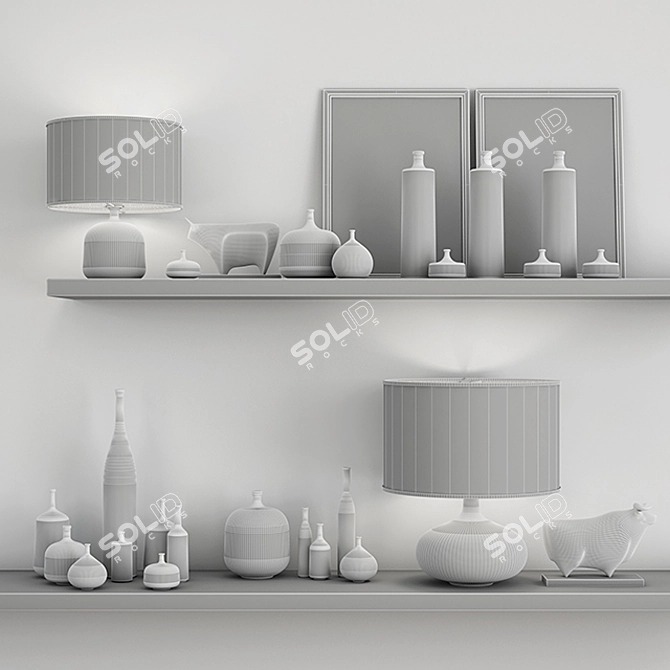 Eleganze Vase Set 3D model image 3
