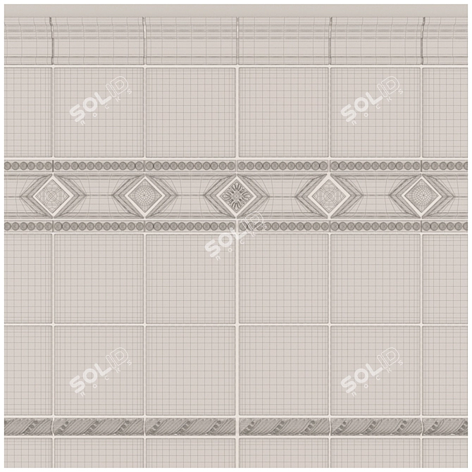 Elios Wine Country: Rustic Charm Tile 3D model image 3