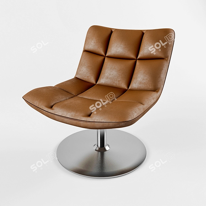 Dutchbone Lounge Chair: Stylish & Comfortable 3D model image 1