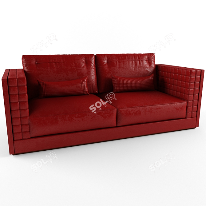 Formitalia Suitcase Leather Sofa 3D model image 2