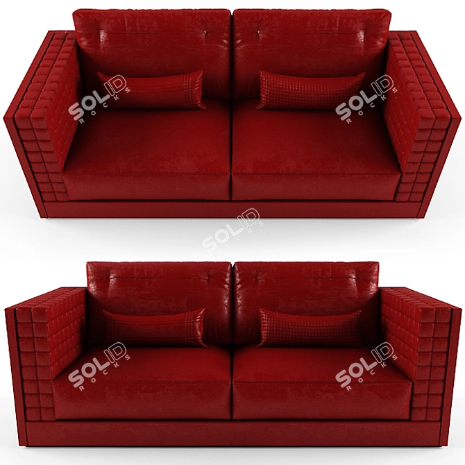 Formitalia Suitcase Leather Sofa 3D model image 3