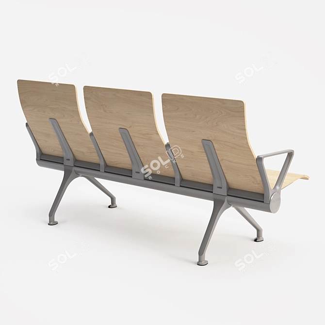 Avant Modular Bench: Sleek Design & Comfort 3D model image 2