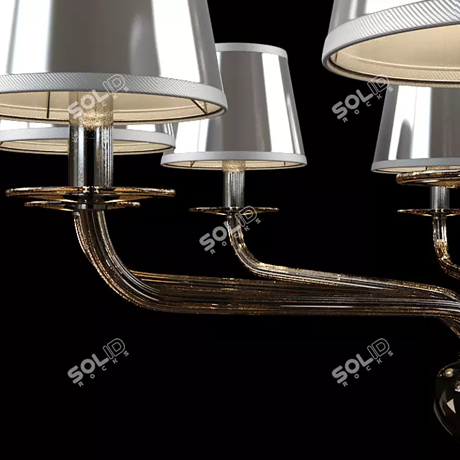 Sylcom Segno 6 Chandelier - 9-Light, 108cm Diameter 3D model image 2