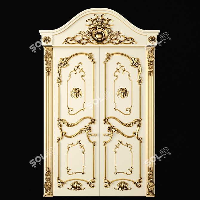 Classic Door 3D model image 1