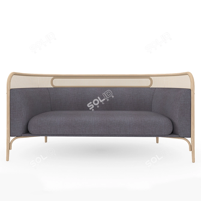 Vienna Targa Sofa - Timeless Elegance for your Space 3D model image 1