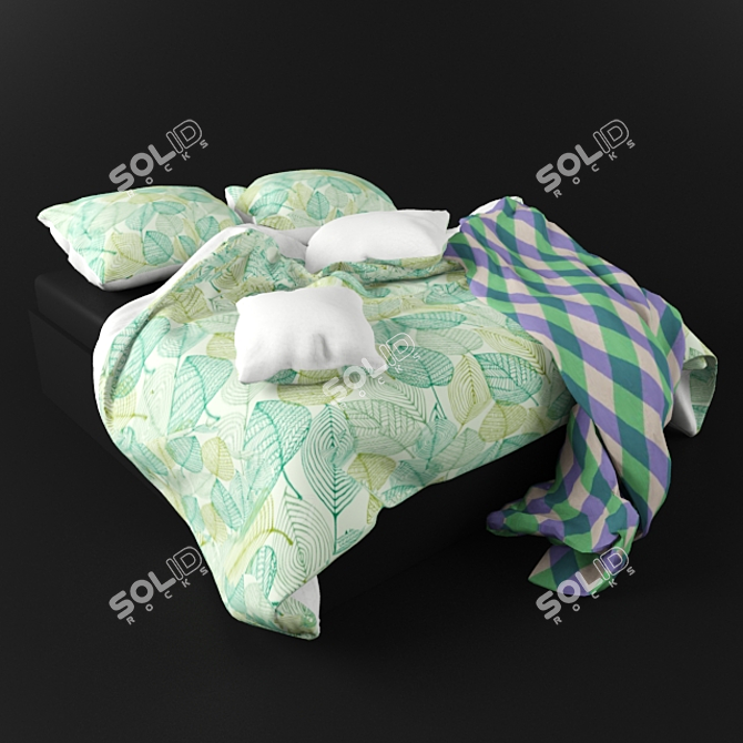 Title: Luxury Linens Set 3D model image 2