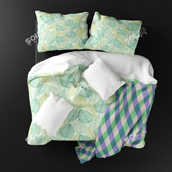 Title: Luxury Linens Set 3D model image 3