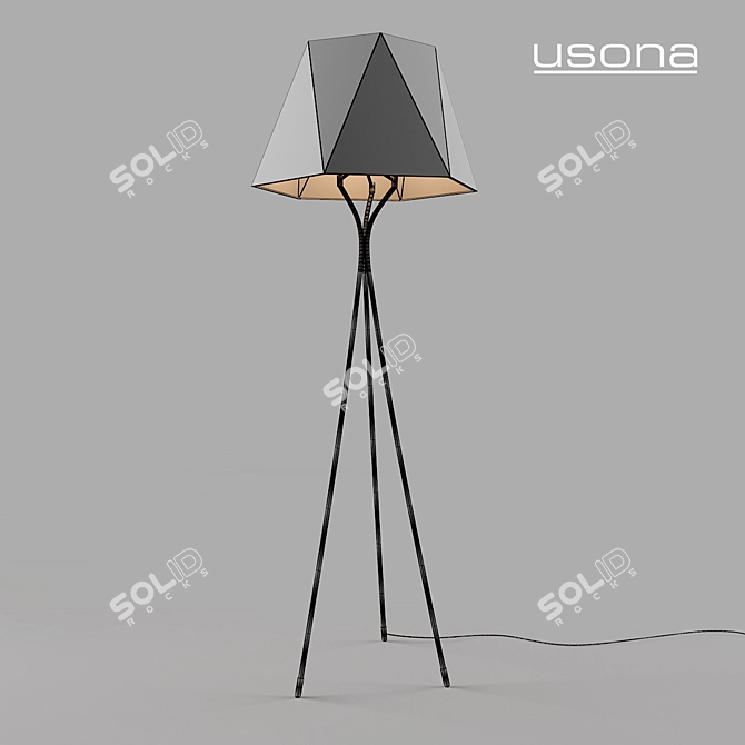 Usona Floor Lamp: Sleek and Stylish Illumination 3D model image 2