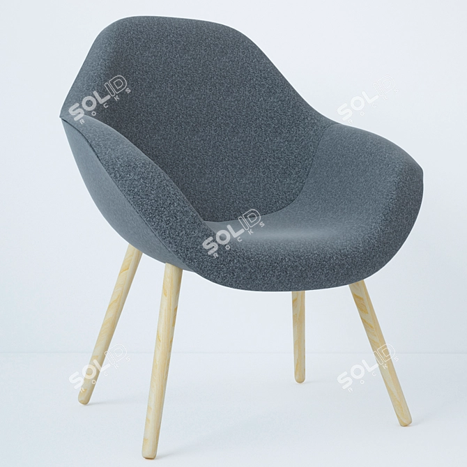 Hay Lounge: Modern Comfort 3D model image 1