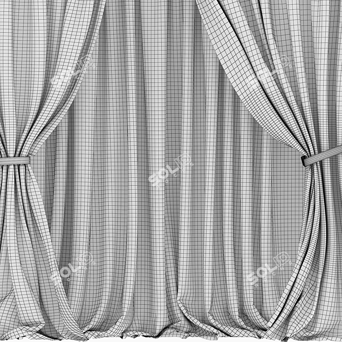 Elegant Drapery for Your Home 3D model image 3