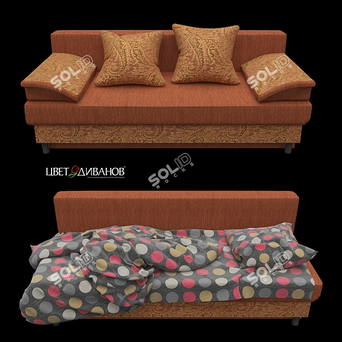 Madrid Sofa: Versatile and Stylish 3D model image 1