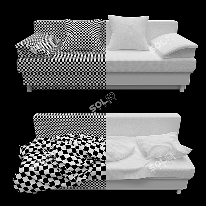 Madrid Sofa: Versatile and Stylish 3D model image 3
