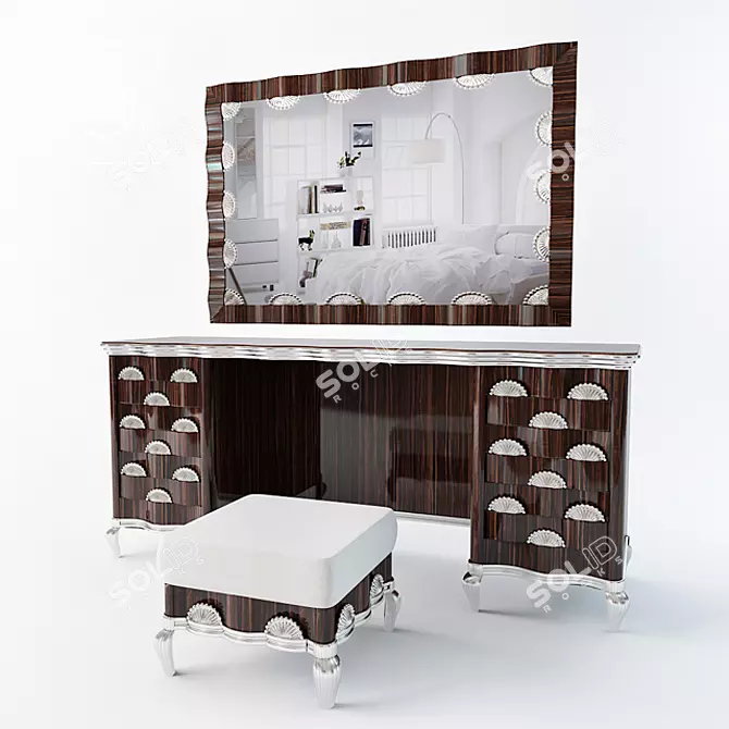 Isacco Agostoni Contemporary Dressing Table 3D model image 1