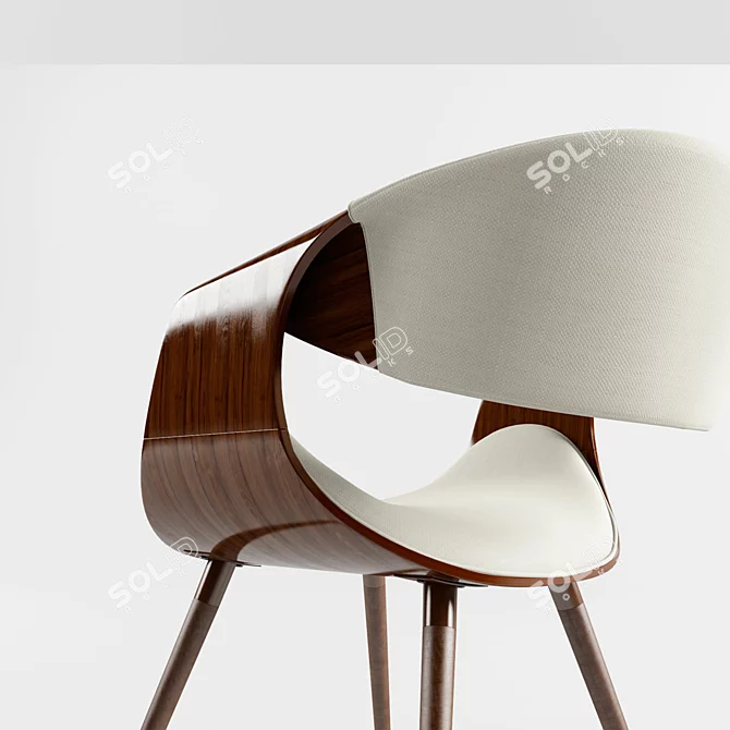 Elegant Corsica Armchair 3D model image 3