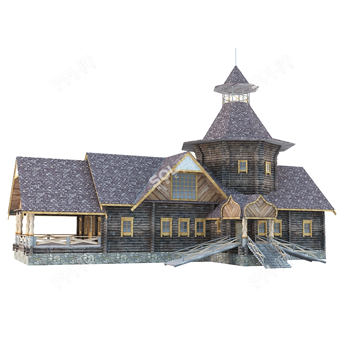 Title: Exquisite Cottage Retreat 3D model image 1