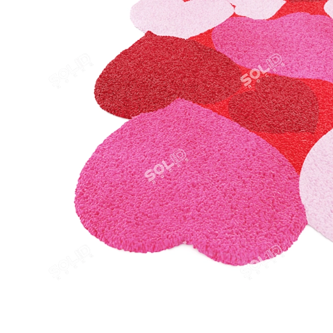 Heart Displace Carpet 3D model image 2