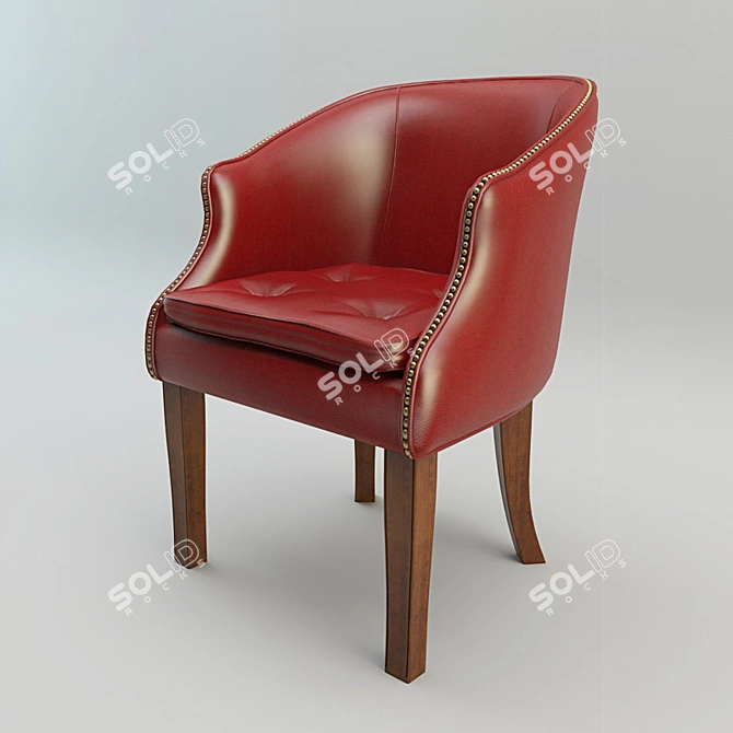 Provasi Italian Designer Armchair 3D model image 1