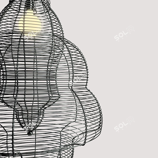 Elegant Arteriors Edom Chandelier 3D model image 2