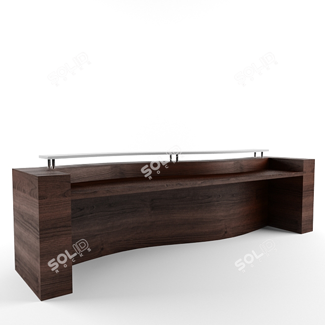 Contemporary Meeting Table 3D model image 2