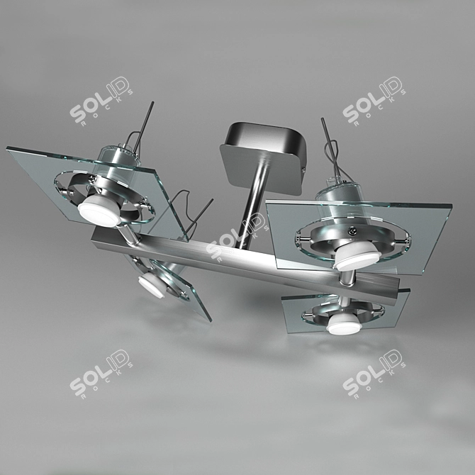 Sleek Ceiling Spotlights FAA 3D model image 1