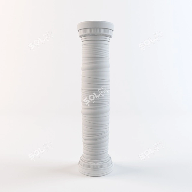 Elegant Classic Column 3D model image 1
