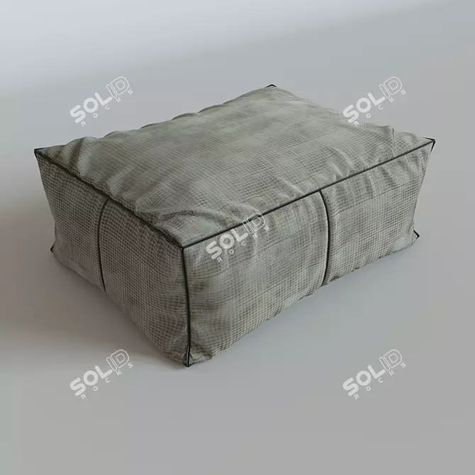 Minimalist Comfort Pouf 3D model image 1