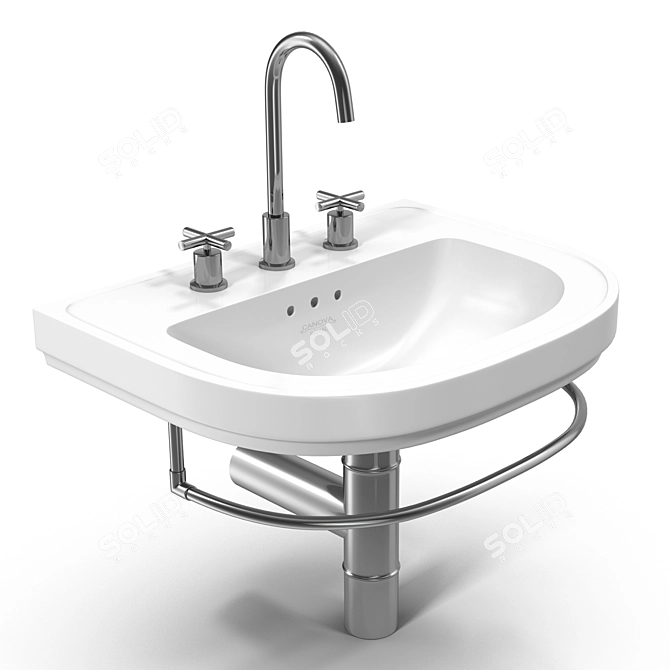 Elegant Catalano Canova Royal Sink 3D model image 1