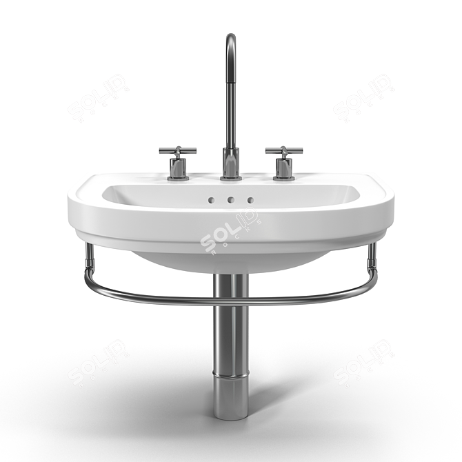 Elegant Catalano Canova Royal Sink 3D model image 2
