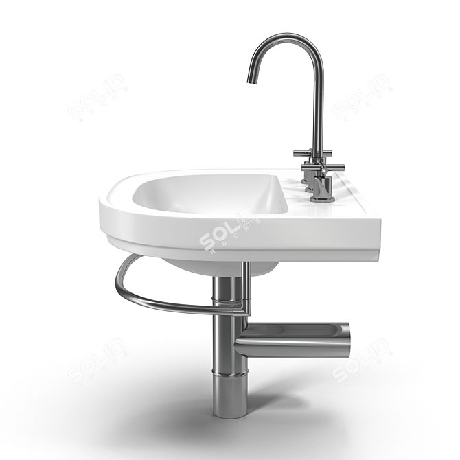 Elegant Catalano Canova Royal Sink 3D model image 3
